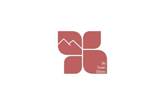 design amazing catchy illustrate ski town sitters logo