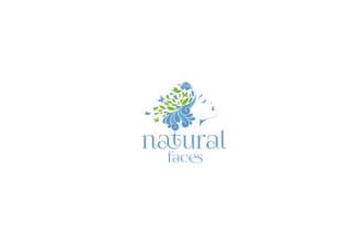 design premium original natural faces logo