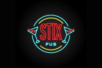 make wonderful pub logo with satisfaction guarantee