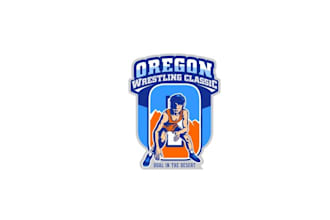 design worthy catchy oregon wrestling classic logo