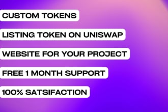 create and list custom tokens