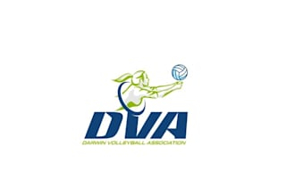 design unique beautiful volleyball association logo