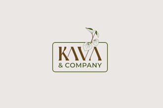 make a wonderful botanical tea bar logo design