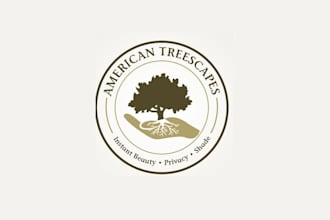 design better elegant american trees capes logo