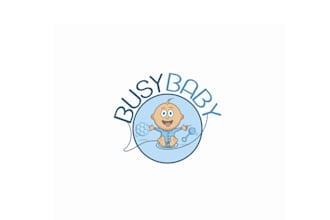 design a cute dynamic smart logo for a new line of baby products