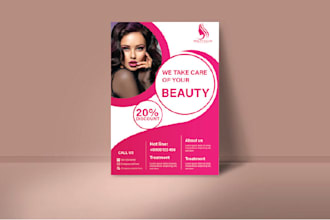 do beauty salon spa hair extension flyers
