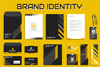 create trendy minimalist logo with brand identity and brand style guides