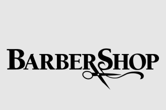 design professional barber shop logo without any copyright