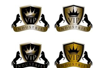 make a heraldic shield, coat of arms or family crest logo