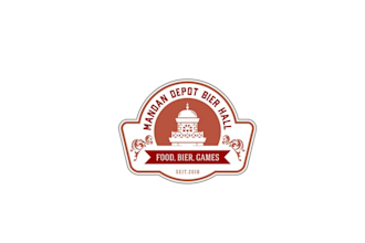 design eye catching amazing mandan depot bier hall logo