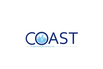 create modern unique coast engineering survey inc logo