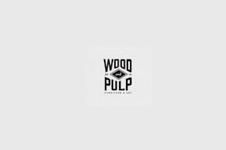 create a elegant smart logo for art and furniture gallery wood pulp