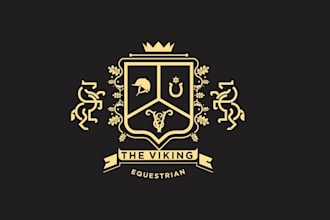 create a beautiful equestrian logo design