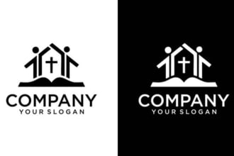 make awesome church logo with my own creative thinking