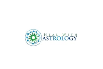 create a light fresh amazing logo for heal with astrology