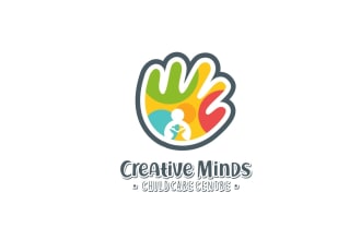 design incredible children and childcare logo