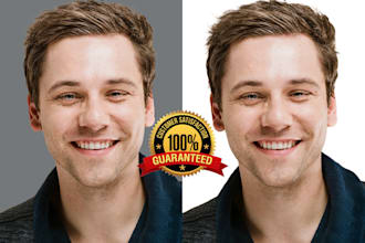 do background removal, cut out image, make white or transparent bg
