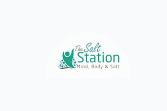 do a soothing approachable beautiful logo for a salt therapy business