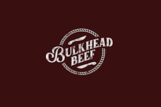design original beef jerky logo with my creative thinking