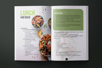 design amazing recipe book, cookbook  or book layout within 24 hours