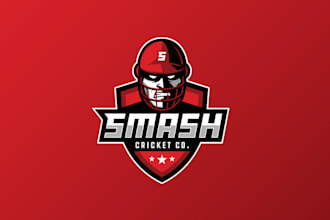 create high quality graceful cricket logo for your business