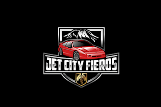design perfect worthy jet city car club logo