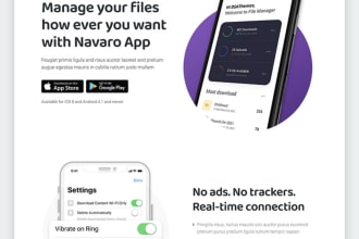create a perfect design landing page website