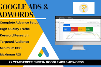 setup and optimize your google ads adwords PPC campaign