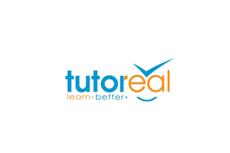 create an online tutoring super logo wordmark for tutoreal