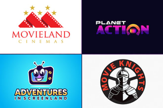 do unique photography, movie, and film production logo