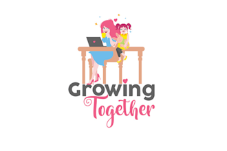 design original mums balancing work life logo