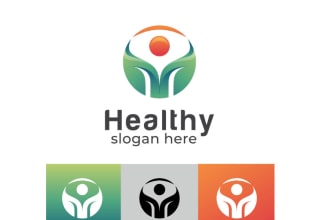 design awesome health logo only 15 hours