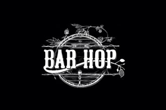 do a high resolution bar logo with express delivery