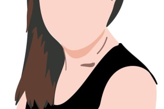 colored faceless illustration portrait