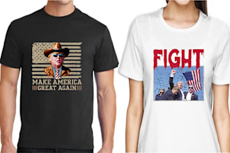 create political t shirts design