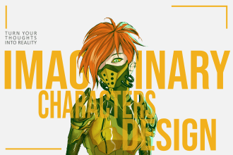 draw 2d cartoon and anime style character concept art or dnd sheet negotiably