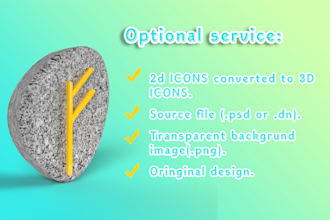 design 3d icons, illustrations for your website and app