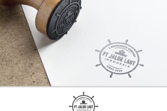provide a premium circle stamp badge logo