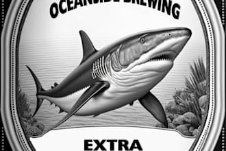 design label for your craft beer, wine or beverage bottle