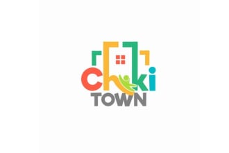 do professional chiki town logo design with vector file