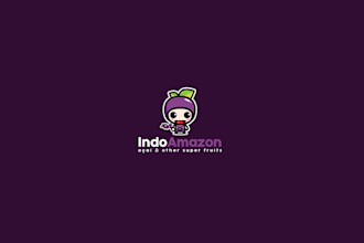 design wonderful healthy purple food product logo