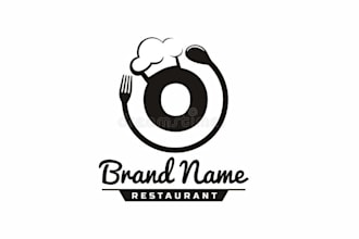 design a awesome restaurant logo with 24 hours fast delivery