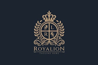do a custom coat of arms, family crest, heraldic logo