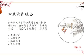 proofread and edit your chinese articles of 1500 words in 24h