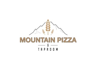 create a clear and creative super logo for mountain pizza taproom