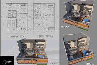 be you professional 3d architect and planner