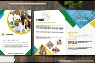 design amazing, unique flyers or brochures