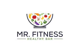 do create a superb healthy bar a gym logo