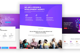 design wordpress website with elementor pro
