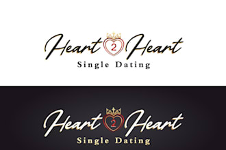 create an incredible dating logo design